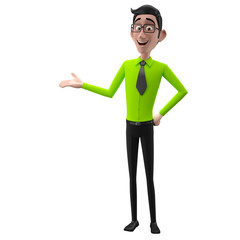 3d office man 