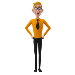3d office man 