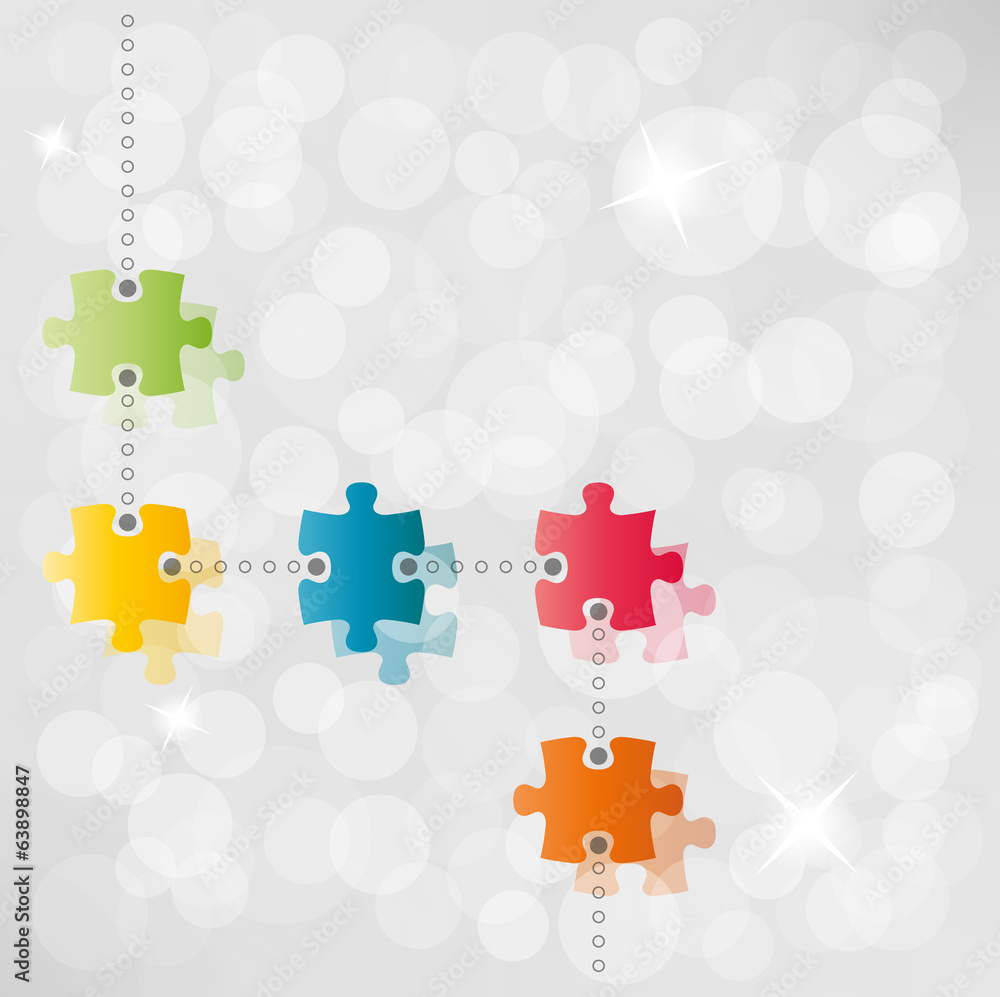 Poster vector puzzle path background