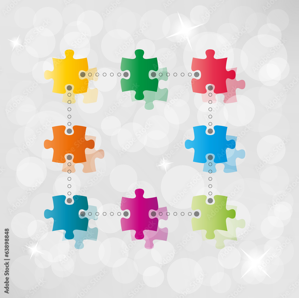 Poster vector puzzle path background
