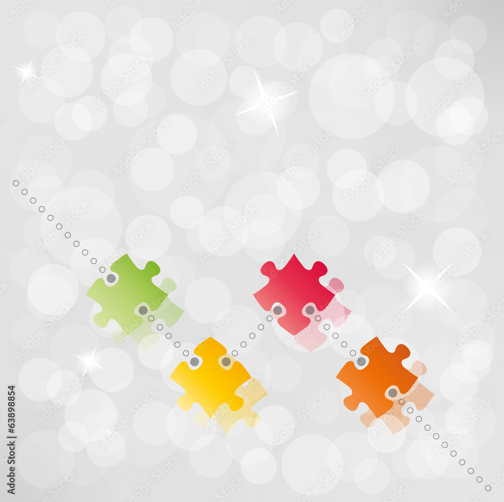 Poster vector puzzle path background