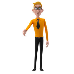 3d office man 