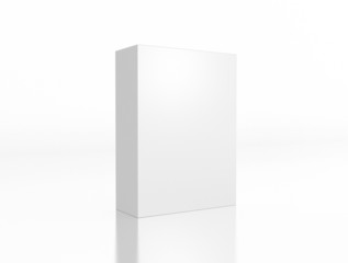 Box auf weißem Hintergrund mit Glanz