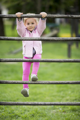 Cute little girl at playground