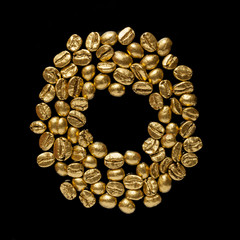 Golden cafe - coffee beans