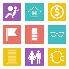 Color icons for Web Design set 47