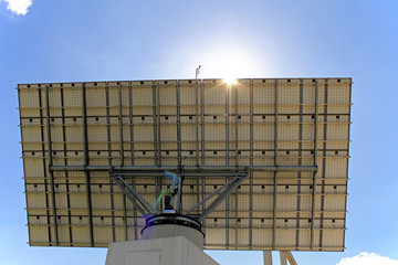 Solarpanel beweglich, Photovoltaik, Rückseite