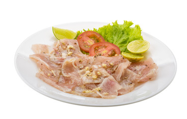 Swordfish carpaccio