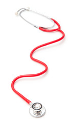 Stethoscope isolated on a white studio background.