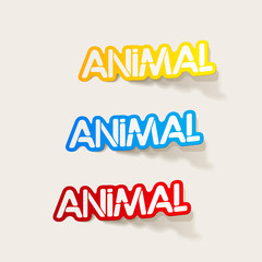 realistic design element: animal