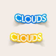 realistic design element: clouds