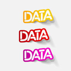 realistic design element: DATA