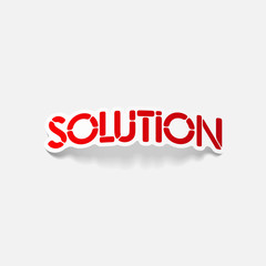 realistic design element: solution