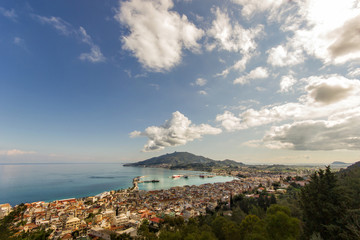 Fototapeta na wymiar panoramic view of zante island