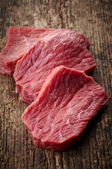 Crédence de cuisine en verre imprimé Viande fresh raw meat