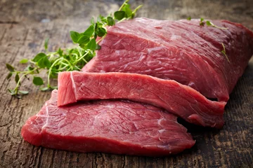 Door stickers Meat fresh raw meat