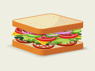 Salami sandwich emblem