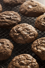Homemade Double Chocolate Chip Cookies