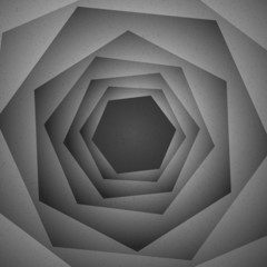 Gray hexagons abstract background
