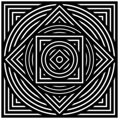 Black and white ornament