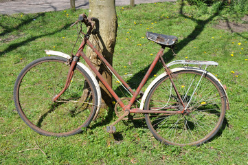 Fototapeta na wymiar Old Rusty Bicycle