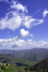 Valle Staffora panorama-Oltrepo Pavese-Color image