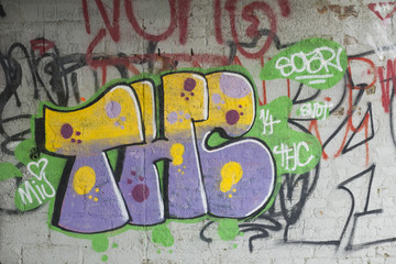 Colorful grafitti street art