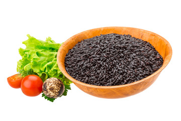 Black raw rice