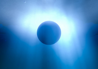 Sphere underwater