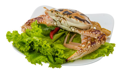 Raw red crab