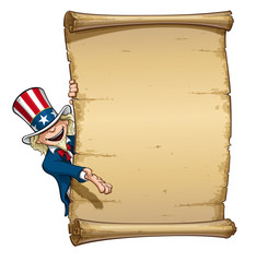 Uncle Sam Showing at Declaration