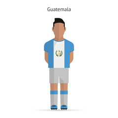 Guatemala football player. Soccer uniform.