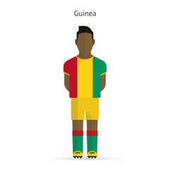 Guinea football player. Soccer uniform.