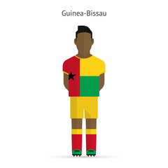 Guinea-Bissau football player. Soccer uniform.