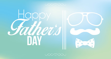 Vector Happy Father's Day Template Card Background