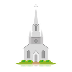 Building Illustration Isolated On White Background