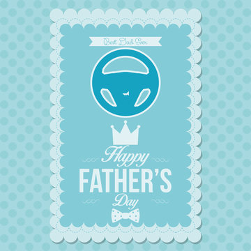 Happy Father's Day Template Card Background