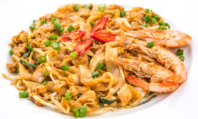 A plate of fried char kway teow