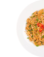 A plate of fried char kway teow