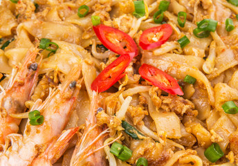 A plate of fried char kway teow