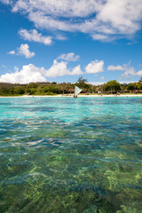 Ypao Beach seen from a boat in Guam