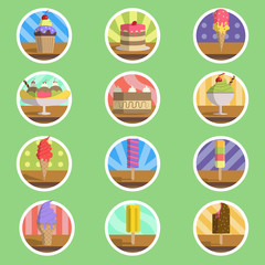 Ice Cream Menu Flat Icon