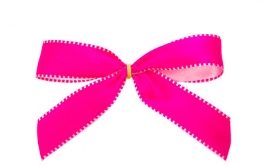 pink bow isolated