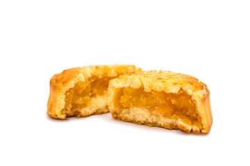 cookies stuffed with citrus isolated