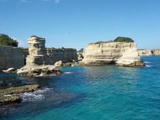 Mediterranean coastal landscape in Southern Italy