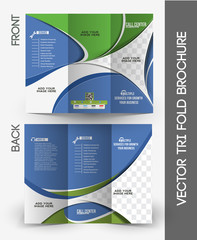 Tri-Fold Call Center Mock up & Brochure Design