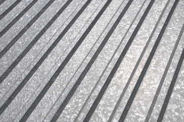 Corrugated sheet geometric pattern background