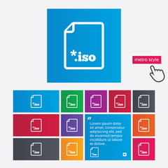 File ISO icon. Download virtual drive file.