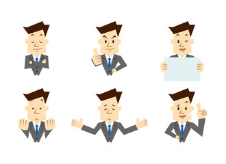 ビジネスマン　ポーズ