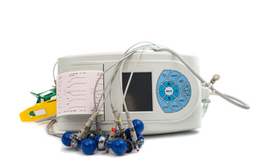 electrocardiograph machine with ECG